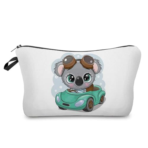 Kulturtasche Damen Case Outdoor Damen Make-up-Tasche Print Kosmetik Aufbewahrungstasche Schullehrer Geschenk Tragbar Niedliches Tier(Hz6788 Koala Bag) von UJEDFHV