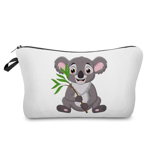 Kulturtasche Damen Case Outdoor Damen Make-up-Tasche Print Kosmetik Aufbewahrungstasche Schullehrer Geschenk Tragbar Niedliches Tier(Hz6790 Koala Bag) von UJEDFHV