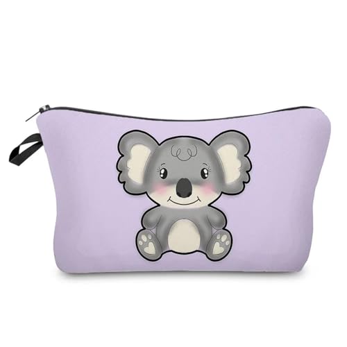 Kulturtasche Damen Case Outdoor Damen Make-up-Tasche Print Kosmetik Aufbewahrungstasche Schullehrer Geschenk Tragbar Niedliches Tier(Hz6791 Koala Bag) von UJEDFHV