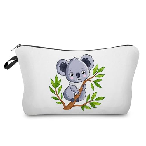 Kulturtasche Damen Case Outdoor Damen Make-up-Tasche Print Kosmetik Aufbewahrungstasche Schullehrer Geschenk Tragbar Niedliches Tier(Hz6796 Koala Bag) von UJEDFHV