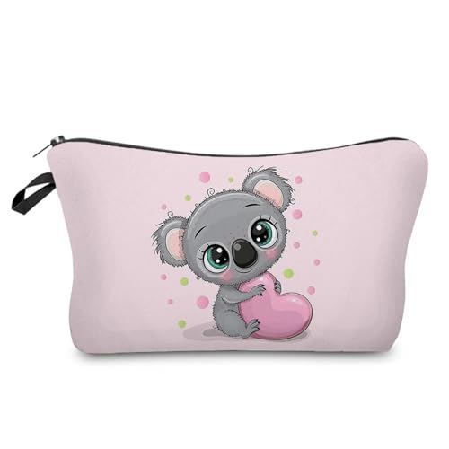 Kulturtasche Damen Case Outdoor Damen Make-up-Tasche Print Kosmetik Aufbewahrungstasche Schullehrer Geschenk Tragbar Niedliches Tier(Hz6801 Koala Bag) von UJEDFHV