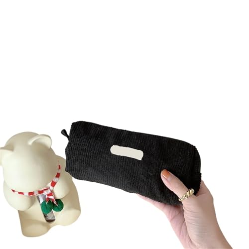 Kulturtasche Damen Federmäppchen Reise Kosmetik Lippenstift Schreibwaren Aufbewahrungstasche Frauen Make-up Handtaschen Organizer Beutel Federmäppchen Taschen(Black) von UJEDFHV