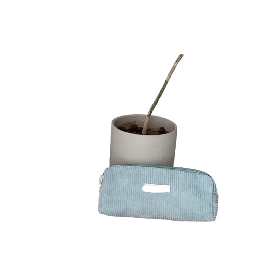 Kulturtasche Damen Federmäppchen Reise Kosmetik Lippenstift Schreibwaren Aufbewahrungstasche Frauen Make-up Handtaschen Organizer Beutel Federmäppchen Taschen(Light Blue Gray) von UJEDFHV