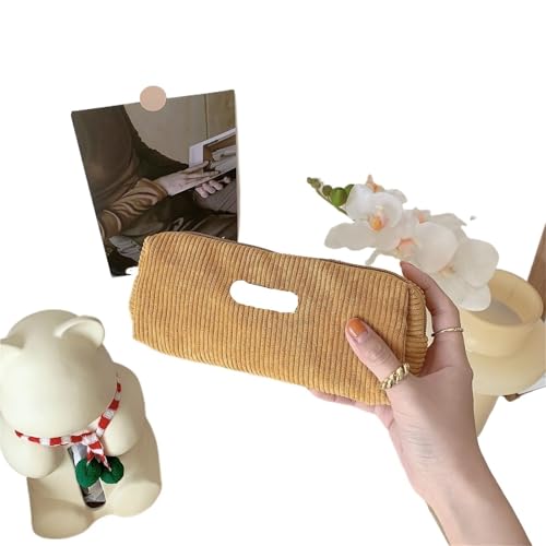 Kulturtasche Damen Federmäppchen Reise Kosmetik Lippenstift Schreibwaren Aufbewahrungstasche Frauen Make-up Handtaschen Organizer Beutel Federmäppchen Taschen(Yellow) von UJEDFHV