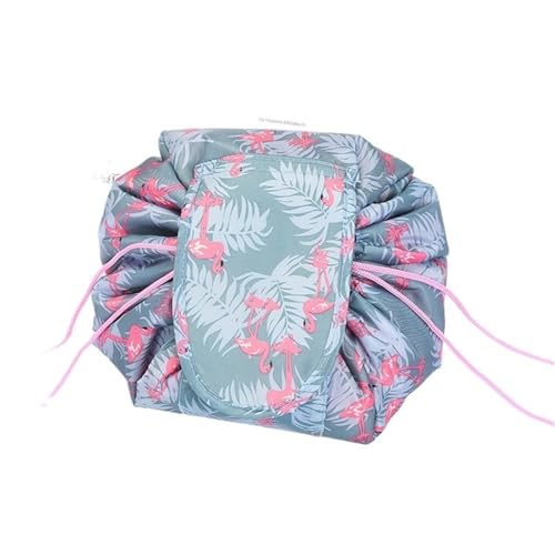 Kulturtasche Damen Kosmetiktasche Reiseaufbewahrung Make-up-Tasche Organizer Weibliche Make-up-Tasche Tragbare wasserdichte Kulturtasche(Flamingo) von UJEDFHV