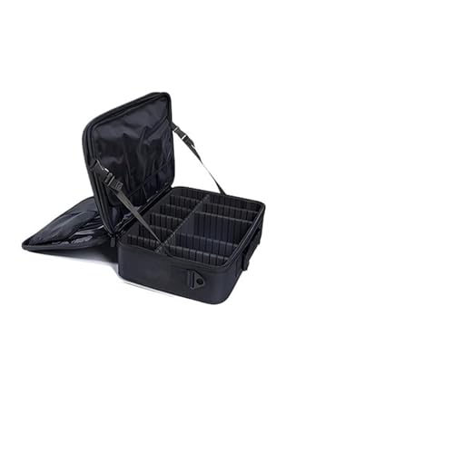 Kulturtasche Damen Make-up-Koffer for Damen, große Kapazität, Beauty- und Nagel-Toolbox, Kosmetikkoffer for Make-up-Aufbewahrungsboxen(M(Black)) von UJEDFHV