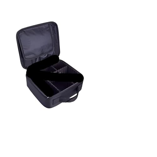 Kulturtasche Damen Make-up-Koffer for Damen, große Kapazität, Beauty- und Nagel-Toolbox, Kosmetikkoffer for Make-up-Aufbewahrungsboxen(XS(Black)) von UJEDFHV