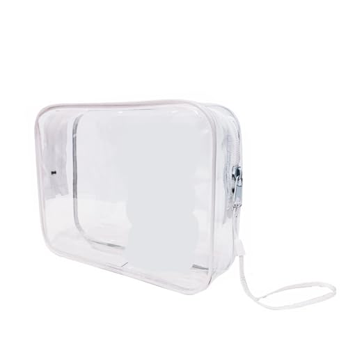 Kulturtasche Damen Make-up-Tasche Organizer Box Männer Frauen Reise Klare Kosmetiktasche wasserdichte Kulturbeutel Waschen Make-Up Taschen(White) von UJEDFHV