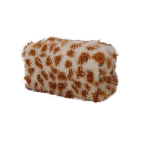 Kulturtasche Damen Reise-Kosmetik-Lippenstift-Pinsel-Aufbewahrungstasche Kulturbeutel Frauen Make-up Handtaschen Organizer Tasche Tasche Federmäppchen(Leopard Print) von UJEDFHV