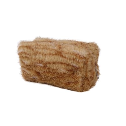 Kulturtasche Damen Reise-Kosmetik-Lippenstift-Pinsel-Aufbewahrungstasche Kulturbeutel Frauen Make-up Handtaschen Organizer Tasche Tasche Federmäppchen(Tiger Stripes) von UJEDFHV