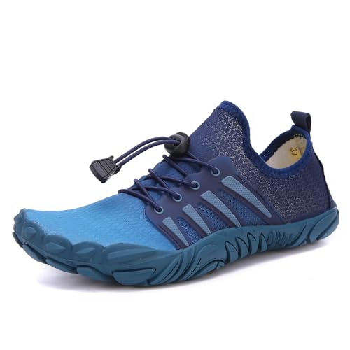 UJEDFHV Barfussschuhe Herren Unisex Schuhe Freizeit Urlaub Strand Watschuhe Indoor Professionelle Laufband Spezialschuhe Outdoor Wanderschuhe(Khaki,36) von UJEDFHV