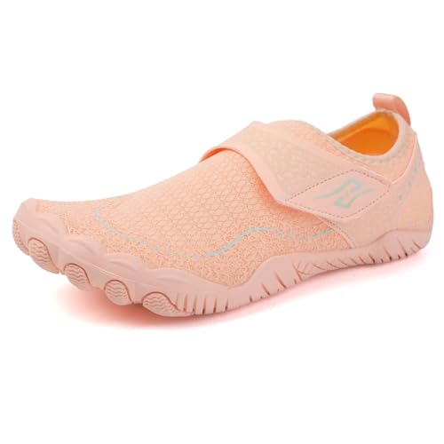 UJEDFHV Barfussschuhe Herren Unisex Schuhe Freizeit Urlaub Strand Watschuhe Indoor Professionelle Laufband Spezialschuhe Outdoor Wanderschuhe(Yellow,41) von UJEDFHV