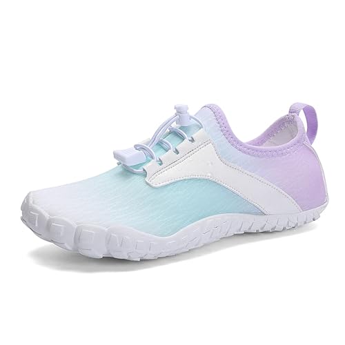 UJEDFHV Barfussschuhe Herren Unisex Sommer Strand Schnell Trocknend Aqua Schuhe Outdoor Aufhellen Upstream Waten Schuhe Strapazierfähige Wasserschuhe(Color2,36) von UJEDFHV