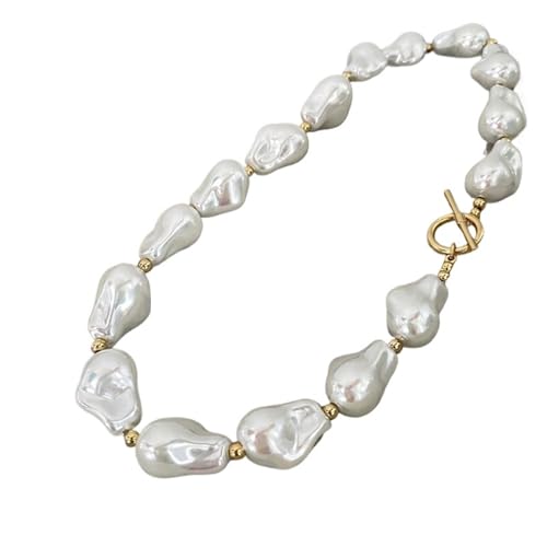 UJEDFHV Pearl Necklace Imitation Perle Halskette for Frauen Großzügige Vertraglich Choker Halskette Hochzeit Partei Schmuck von UJEDFHV