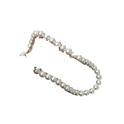 UJEDFHV Pearl Necklace Vintage Weiß Imitation Perle Kette Choker Halskette for Frauen Temperament Perlen Halskette Hochzeit(10MM) von UJEDFHV