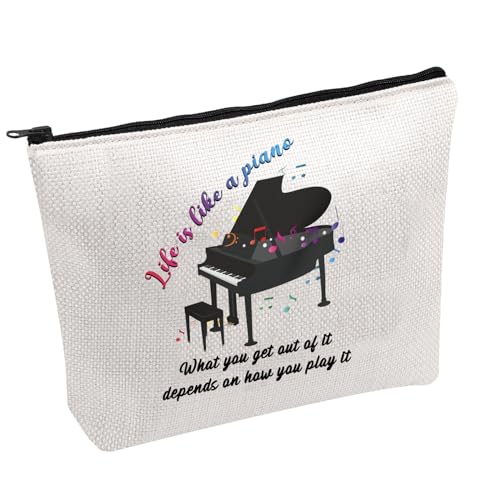 UJIMS Klavierliebhaber, Geschenk, Klaviertastatur, Kosmetiktasche, Klavieraufführung, Geschenk, Musikergeschenk für Frauen, Pianisten-Geschenke, PianoBag, Modern von UJIMS