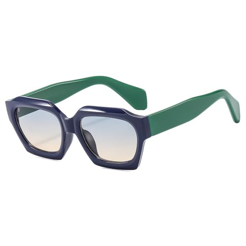 UJNHGQ Fashion Design Quadratische Sonnenbrille Männer Frauen Kleine Rechteckige Sonnenbrille Damen Vintage Driving Shades UV400 Brillen,D,1 von UJNHGQ