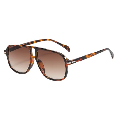 UJNHGQ Fashions Aviation Gredient Sonnenbrille Retro Herren Übergroße Pilotennieten UV400 Sommerbrille Vintage Große Brillen, 2 Hawksbill Brown, 1 UJNHGQ Fashions Aviation Gredient Sonnenbrille Retro Herren Übergroße Pilotennieten UV400 Sommerbrille Vintage Große Brillen, 2 Hawksbill Brown, 1 von UJNHGQ