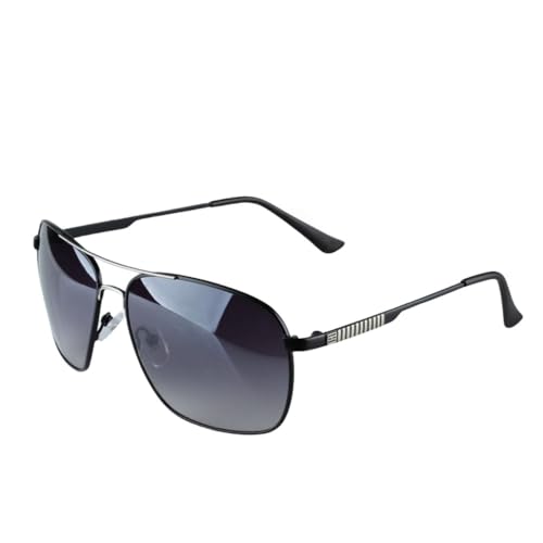 UJNHGQ Modische Sonnenbrillen für Herren, Brillen, Legierungsrahmen, Sonnenbrillen für Herren, quadratisch, hochwertig, Schwarz von UJNHGQ