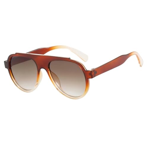 UJNHGQ Ovale Sonnenbrille für Männer und Frauen, modisches Retro-Design, Sonnenbrillen für Frauen, Bonbonfarben, Sonnenbrille, C5, 1 von UJNHGQ