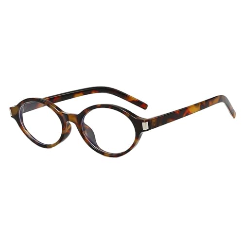 UJNHGQ Ovale Vintage-Sonnenbrille für Damen, modisch, Retro, runde Sonnenbrille, weibliche Vintage-Nietenbrille, C8 von UJNHGQ