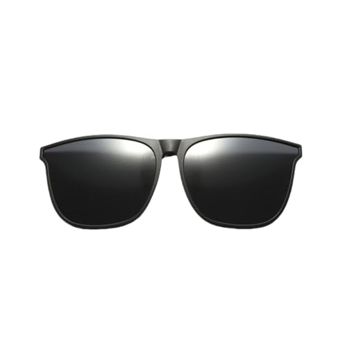 UJNHGQ Polarisierte Clip-Sonnenbrille für Myopie, Clip-On-Sonnenbrille für Fahrer, Angeln, Outdoor, Radfahren, Nachtsicht, Myopie, Clip-On-Sonnenschutzbrille, Schwarz von UJNHGQ