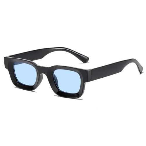 UJNHGQ Rechteckige Sonnenbrille Damen Oval Vintage Quadratische Sonnenbrille Herren Shades Weibliche Brillen Blendschutz Shades,C,1 von UJNHGQ