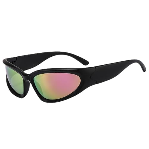 UJNHGQ Sonnenbrille Damen Sport Sonnenbrille Für Herren Sportbrillen Mode Cat Eye Brille UV400 Brillen,C10,1 von UJNHGQ