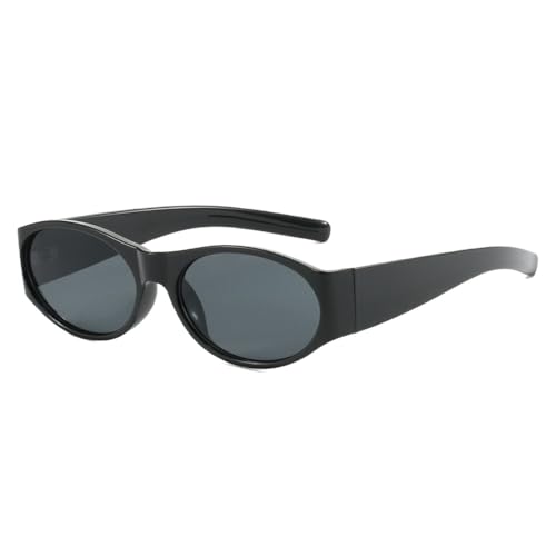 UJNHGQ Vintage Ovale Sonnenbrille Damen Trendy Style Rahmen Shades Fashion UV400 Schutz Brillen,c1 von UJNHGQ