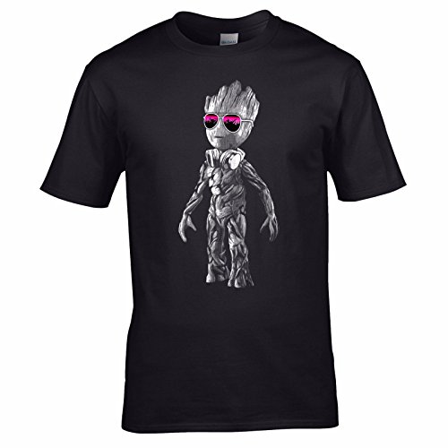 UKPrintwear Herren T-Shirt Gr. L, Schwarz von UK Printwear