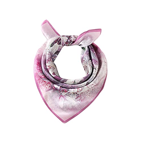 UK_Stone Damen Fashion Halstuch Nickituch aus Seiden Bandana Kopftuch mit verschiedenen Farben und Mustern 53 * 53CM, 13# von UK_Stone