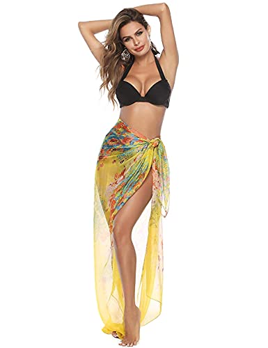 UK_Stone Damen Übergroesse Modisch Sarong Pareo Strandtuch Wickeltuch Bikini Sonnenschutz Decke Cover-up (6#) von UK_Stone