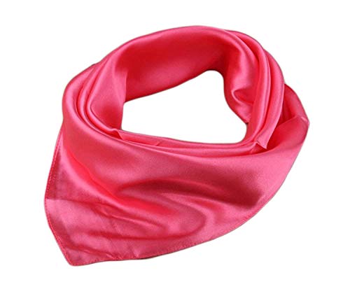 UK_Stone Damen Unifarben Bandana Halstuch Satin Kopftuch von UK_Stone