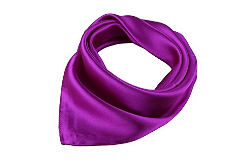 UK_Stone Damen Unifarben Bandana Halstuch Satin Kopftuch von UK_Stone