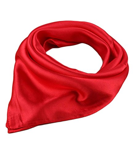 UK_Stone Damen Unifarben Bandana Halstuch Satin Kopftuch von UK_Stone