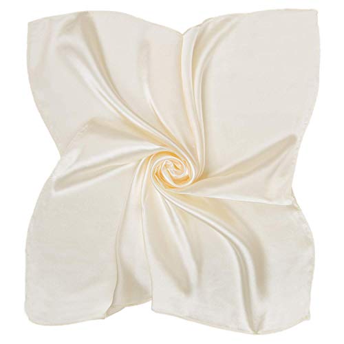 UK_Stone Damen Unifarben Groß Bandana Halstuch Satin Kopftuch Krawatte Multifunktionstuch 90 * 90cm von UK_Stone