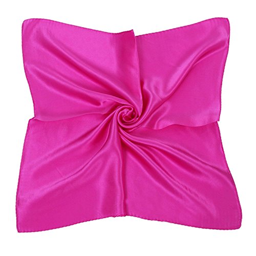 UK_Stone Damen Unifarben Groß Bandana Halstuch Satin Kopftuch Krawatte Multifunktionstuch 90 * 90cm von UK_Stone