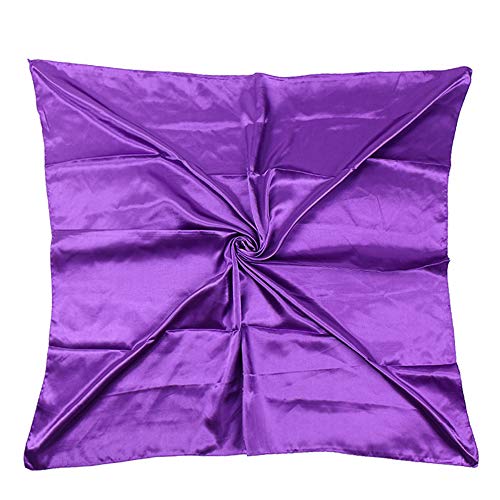 UK_Stone Damen Unifarben Groß Bandana Halstuch Satin Kopftuch Krawatte Multifunktionstuch 90 * 90cm von UK_Stone