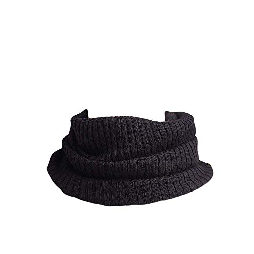 UK_Stone Herren 85% Seide 15% Kaschmir Schlauchschal Halstuch Unifarben Loop Abnehmbar Faux Kragen Valentinstagsgeschenk von UK_Stone
