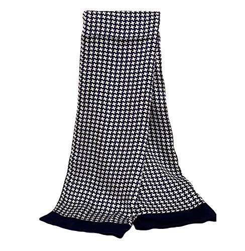 UK_Stone Klassisch 100% Seide Paisley Blumen Polka Dot Doppelschicht Halstuch Herren Schal 10MM von UK_Stone