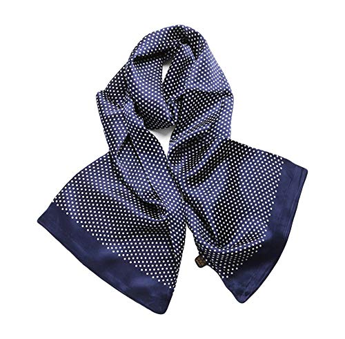 UK_Stone Klassisch 100% Seide Paisley Blumen Polka Dot Doppelschicht Halstuch Herren Schal 10MM von UK_Stone