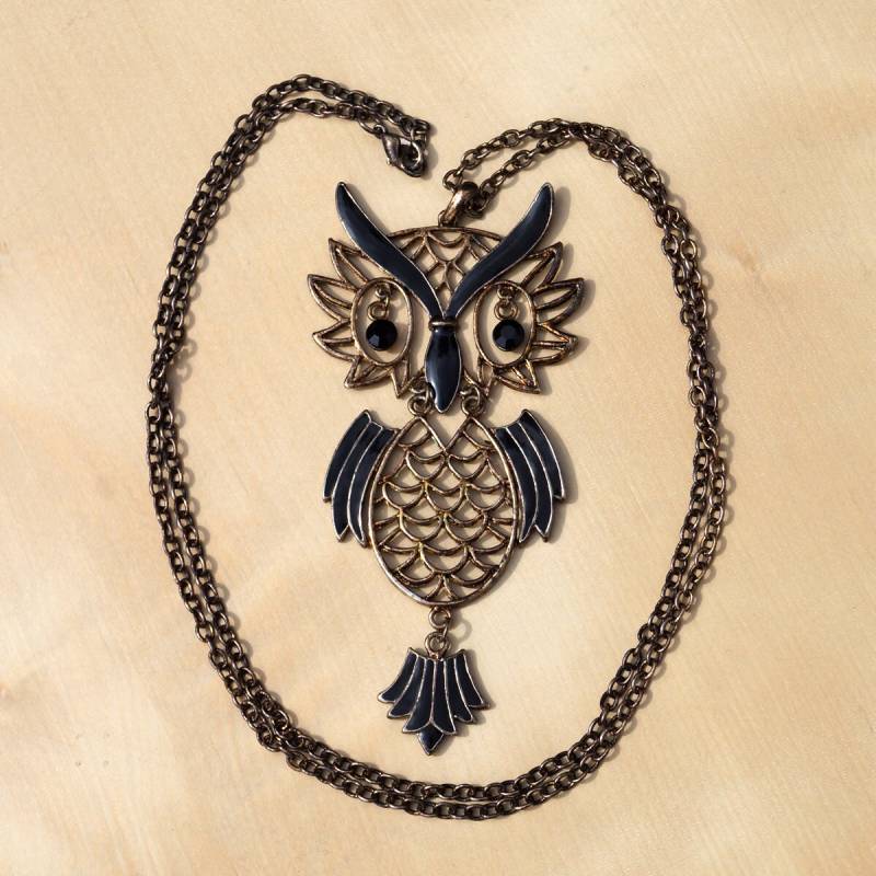 Vintage Halskette Aus Metalllegierung || Eule Vintage Halskette Aus Metalllegierung || Eule von UKAmobile
