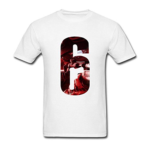 UKCBD Herren Rainbow Six Siege T-Shirt Gr. L, weiß UKCBD Herren Rainbow Six Siege T-Shirt Gr. L, weiß von UKCBD