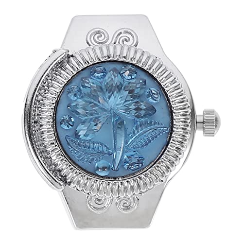UKCOCO Quarz Fingerringuhr: 1 Stück Runde Vintage Fingeruhr Ring Dekorative Vintage Rose Muster Flip- Up- Abdeckung Watch Danksagung Mädchen Frauen Damen UKCOCO Quarz Fingerringuhr: 1 Stück Runde Vintage Fingeruhr Ring Dekorative Vintage Rose Muster Flip- Up- Abdeckung Watch Danksagung Mädchen Frauen Damen von UKCOCO