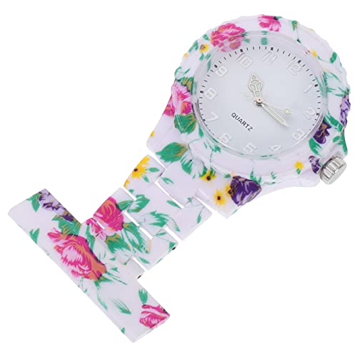 UKCOCO Modeuhr 1 PC Tischuhren Für Krankenschwestern Taschenuhr Für Kinder Floral Revers Uhr Studententaschenuhr Taschenuhr Legierung Lavendel Kinder Taschenuhr Studentenuhr von UKCOCO