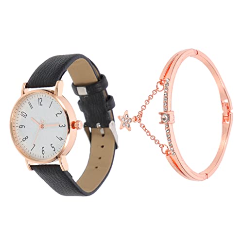 UKCOCO 1 Set Uhr Modeuhren Für Damen Damenuhren Für Damen Frau Armbänder Freizeit Stil Uhr Dekorative Armbanduhr Klassische Armbanduhr Schwarz Miss Pu Gürtel Armband Tragbar UKCOCO 1 Set Uhr Modeuhren Für Damen Damenuhren Für Damen Frau Armbänder Freizeit Stil Uhr Dekorative Armbanduhr Klassische Armbanduhr Schwarz Miss Pu Gürtel Armband Tragbar von UKCOCO