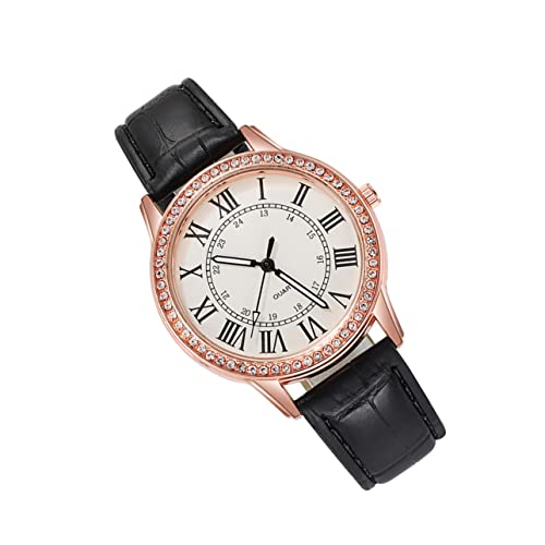 UKCOCO Damenquarzuhr Mit Schmuck-Dekoration Lässige Armbanduhr Schlicht Und Praktisch Hochwertige Textur Angenehm Zu Tragen von UKCOCO