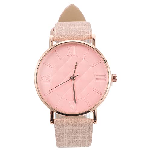 UKCOCO 1stk Damenuhr Uhr Mit Klarem Zifferblatt Uhr Mit Römischen Ziffern Mädchen Frauenfest Anwesend Kristalluhr Dame Uhr Student Diamant Metall Rom von UKCOCO