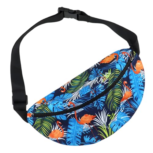 UKCOCO Nylon-Brusttasche Mit Digitaldruck Hüfttasche Für Sport Outdoor-Brusttasche Lauftasche Handytasche Langlebig Und Dunkelblau von UKCOCO