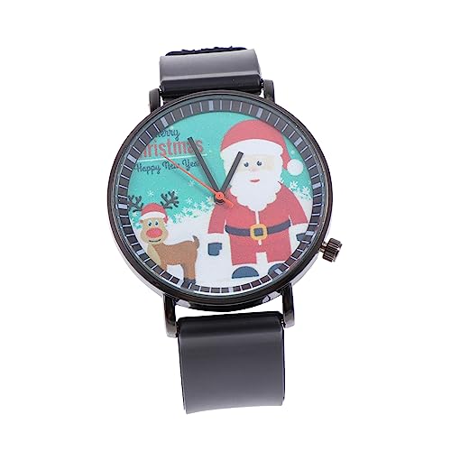 UKCOCO Damenuhren 1 Stück Weihnachtsuhr Armbanduhren Für Herren Kinder Sportuhr Uhren Für Damen Unisex-Armbanduhr Weihnachts-Design-Uhr Strumpffüller Bezaubernde Damenuhr Festival-Uhr von UKCOCO